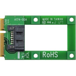 StarTech.com MSAT2SAT3. Hostschnittstelle: mSATA, Output interface: SATA. Produktfarbe: Grün. Data transfer rate (max): 6 