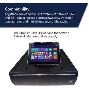 apg Stratis Tablet-PC Tablet-PC-Halter - Portrait, Querformat - 104,9 mm x 170,9 mm x 285 mm x - Schwarz