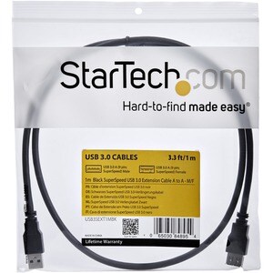 StarTech.com 1 m USB Datentransferkabel - 1 - Zweiter Anschluss: 1 x 9-pin USB 3.0 Type A - Female - 5 Gbit/s - Verlängeru