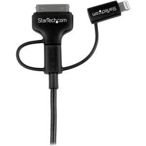 StarTech.com 1 m Blitz/Proprietär/USB Datentransferkabel - 1 Stück - Cable for iPhone, iPad, iPod, Tablet - 480 Mbit/s - M