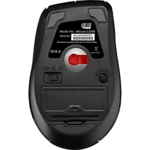 Adesso iMouse S200B - Bluetooth Ergo Mini Mouse - Optical - Wireless - Bluetooth - Black - 1500 dpi - Scroll Wheel - 5 But