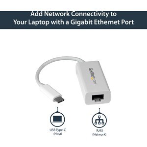 StarTech.com Gigabit Ethernet-Adapter für Computer/Notebook - 10/100/1000Base-T - Desktop - USB 3.1 - Realtek RTL8153 - 1 