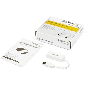 StarTech.com Gigabit Ethernet-Adapter für PC - 10/100/1000Base-T - TAA-konform - USB 3.0 Typ A - 1 Anschluss(e) - 1 - Twis