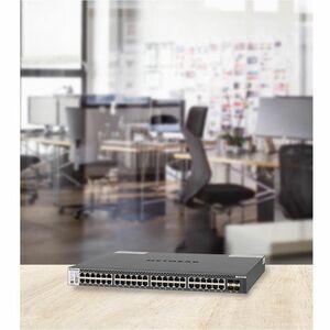 Netgear ProSafe M4300 M4300-48X 48 Ports Manageable Layer 3 Switch - 10GBase-T, 10GBase-X - 4 Layer Supported - Modular - 