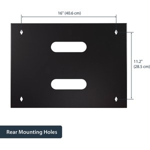 StarTech.com 8U Wall Mount Rack, 14in Deep, 19 inch Wall Mount Network Rack, Wall Mounting Patch Panel Bracket for Switch/