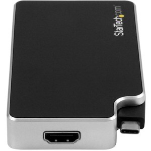 StarTech.com USB C Multiport Adapter - UHD 4K - USB C to VGA / DVI / HDMI - USB C Adapter - macOS 10.12.6 or later is requ