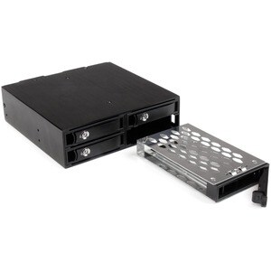 StarTech.com Laufwerksgehäuse für 5.25" SATA/600, Serial Attached SCSI (SAS) - Serial ATA/600 Host Interface Intern - Schw