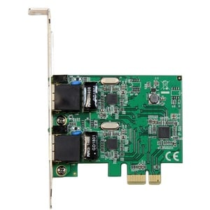 StarTech.com Dual Port Gigabit PCI Express Server Network Adapter Card - PCIe NIC - PCI Express x1 - 2 Port(s) - 2 - Twist