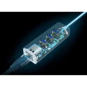 TP-Link UE330 Gigabit Ethernet Card for Computer, Notebook - 10/100/1000Base-T - Portable - USB 3.0 Type A - 40 Gbit/s Dat