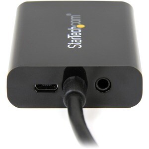 StarTech.com Micro HDMIÂ® to VGA Adapter Converter with Audio for Smartphones / Ultrabooks / Tablets - 1920x1080 - 1 x 19-
