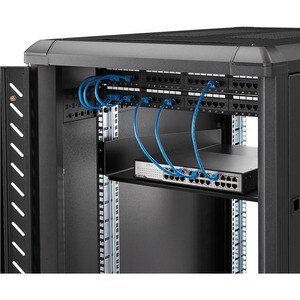 StarTech.com Universal CABSHELF22 2U Rack-Regal für LAN-Schalter, Patchfeld, Server, A/V-Geräte - 482,60 mm Rack Width - S