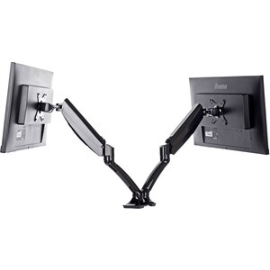 iiyama DS3002C-B1 Desk Mount for Monitor - Black - 2 Display(s) Supported - 68.6 cm (27") Screen Support - 5 kg Load Capac