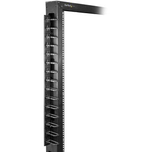 StarTech.com Kabelbündler - Schwarz - 1 Stück Paket - Kabelbündler - 20U Rack Height x 50,8 mm Länge - Stahl