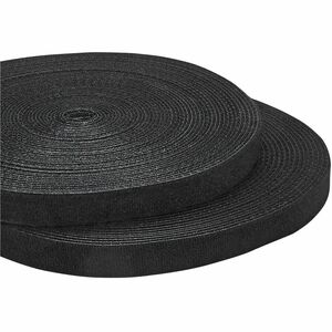 StarTech.com Hook-and-Loop Cable Management Tie - 100 ft. Bulk Roll - Black - Cut-to-Size Cable Wrap / Straps - Tie Strap 