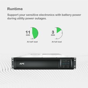 APC Smart-UPS, Line Interactive, 3kVA, Rackmount 2U, 120V, 6x NEMA 5-15R+2x NEMA 5-20R outlets, Network Card, AVR, LCD - 2