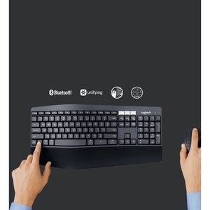 Logitech® MK850 Performance Wireless Keyboard and Mouse Combo (French Layout) - USB Wireless Bluetooth/RF Keyboard - Frenc