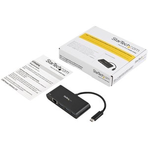 StarTech.com USB C to Ethernet Adapter â€" 3 Port â€" with Power Delivery (USB PD) â€" Power Pass Through Charging â€" USB