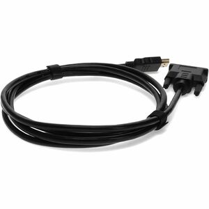 AddOn 6ft HDMI 1.3 Male to DVI-D Single Link (18+1 pin) Male Black Cable For Resolution Up to 1920x1200 (WUXGA) - 6 ft DVI