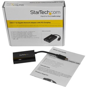 StarTech.com Adaptador Convertidor USB C a Ethernet Gigabit con PD 2.0 - Adaptador de Red NIC 1Gb LAN RJ45 USB Tipo C USB 