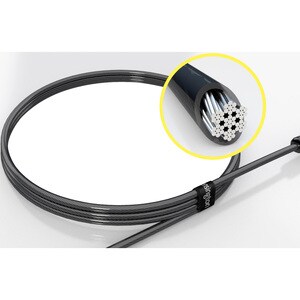 Kensington Kabelschloss Für Notebook, Tablet - 1,83 m Kabel - Schloss mit Schlüssel - Schwarz, Silber - Karbonstahl - für 