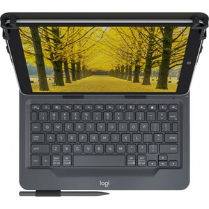 Logitech Universal Folio Tastatur/Cover (Folie) für 25,4 cm (10 Zoll) Apple iPad Air 2, iPad Air, iPad 2, iPad (3G), iPad 