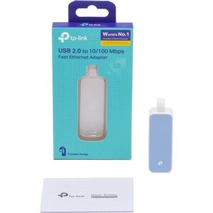 TP-Link UE200 Fast Ethernet Card for Computer - 10Base-T, 100Base-TX - Plug-in Card - USB 2.0 - 1 Port(s) - 1 - Twisted Pair