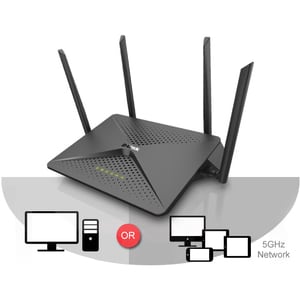 D-Link DIR-882 Wi-Fi 5 IEEE 802.11ac Ethernet Wireless Router - 2.40 GHz ISM Band - 5 GHz UNII Band - 325 MB/s Wireless Sp