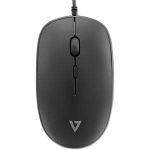V7 Wired Keyboard and Mouse Combo - USB Cable - English (US) - Black - USB Cable Mouse - Optical - 1600 dpi - 3 Button - B