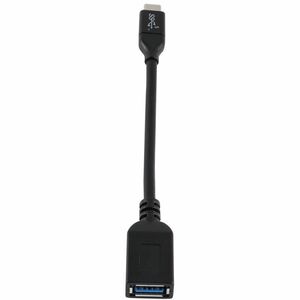 V7 V7U3C-BLK-1E 15.24 cm USB-C/USB-A Data Transfer Cable - 1 - Cable for Peripheral Device, USB Device - First End: 1 x US