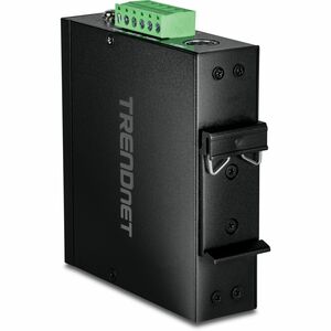 TRENDnet Industrial SFP to Gigabit PoE+ Media Converter; IP30 Rated Housing; Operating temperature range -40 75 C to (-40 