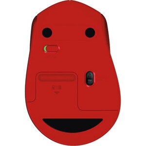 Logitech SILENT PLUS M331 Mouse - Mechanical - Wireless - Radio Frequency - Red - USB - 1000 dpi - Scroll Wheel - 3 Button