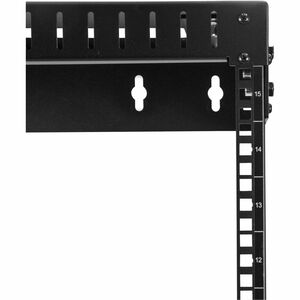 StarTech.com Rack Réseau Mural 15U à 2 Montants, Rack Serveur 19" à Cadre Ouvert, Profondeur Ajustable, Rack de Données Mu