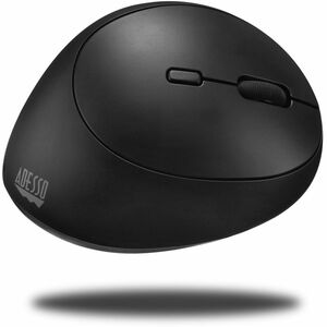 Adesso Tru-Form Wireless Ergo Mini Keyboard & Mouse - USB Membrane Wireless RF Keyboard - 87 Key - English (US) - Black - 