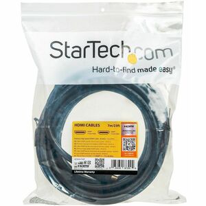 StarTech.com 23ft (7m) Premium Certified HDMI 2.0 Cable with Ethernet, High Speed Ultra HD 4K 60Hz HDMI Cable HDR10, UHD H