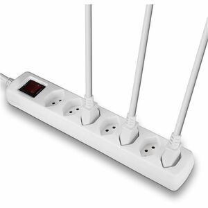 LINDY Steckdosenleiste - 7 x Wechselstrom - 1,40 m Kabel - 250 V AC Voltage - 2,30 kW - Weiß