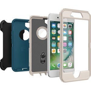 OtterBox Defender Carrying Case (Holster) Apple iPhone 8, iPhone 7 Smartphone - Big Sur - Wear Resistant Interior, Drop Re