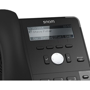 Snom D712 IP-Telefon - Schnurgebunden - Desktop - Schwarz - 4 x Gesamtleitung - VoIP - 1 x Netzwerk (RJ-45) - PoE Ports