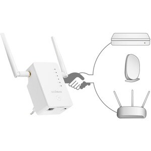 Edimax Gemini RE11S IEEE 802.11ac 1.17 Gbit/s Wireless Range Extender - 2.40 GHz, 5 GHz - Gigabit Ethernet - 1 Pack