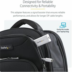 StarTech.com Adaptateur USB-C vers Mini DisplayPort 4K 60 Hz - Convertisseur USB Type-C vers mDP en blanc - 3840 x 2160 Su