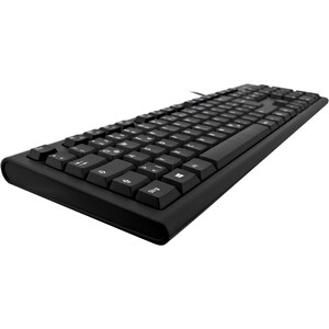 V7 CKU200DE Tastatur & Maus - QWERTZ - Deutsch - Kabel USB, Schwarz - Optische, Kabel, USB, 1600 dpi Bewegungsauflösung, 3