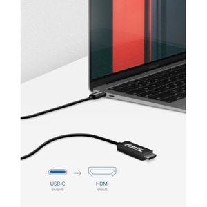Plugable USB C to HDMI Adapter Cable - Connect USB-C or Thunderbolt 3 Laptops to HDMI Displays up to 4K@60Hz = - (Compatib