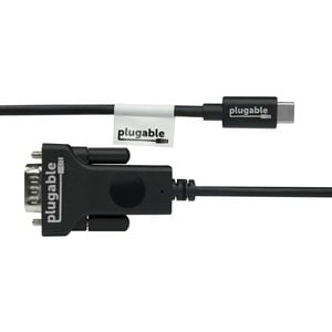 Plugable USB C to VGA Cable - Connect Your USB-C or Thunderbolt 3 Laptop to VGA Displays up to 1920x1080@60Hz - Plugable U