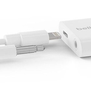 BELKIN 3.5 MM AUDIO + CHARGE ROCKSTAR WHITE