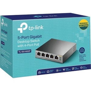 TP-Link JetStream TL-SG1005P 5 Ports Ethernet Switch - Gigabit Ethernet - 10/100/1000Base-T - 2 Layer Supported - 4.30 W P