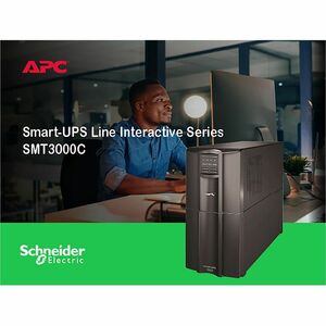 APC Smart-UPS, Line Interactive, 3kVA, Tower, 120V, 8 NEMA 5-15R+2 NEMA 5-20R outlets, SmartConnect Port+SmartSlot, AVR, L