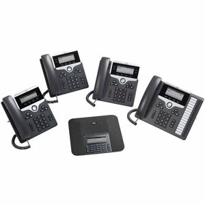 Cisco 7821 Telefone IP - Recondicionado - Montagem em parede, Tabletop - Carvão - 2 x Total Line - VoIP - Unified Communic