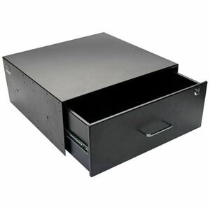 Eaton Tripp Lite Series SmartRack 4U Locking Rack-Mount Storage Drawer - 19? 4U Wide Rack-mountable - Black Powder Coat - 