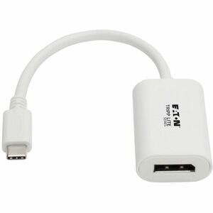 Eaton Tripp Lite Series USB-C to Displayport 4K 60Hz Adapter, White - 1 x DisplayPort - Mac, Chrome OS