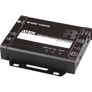 ATEN HDMI HDBaseT Receiver with POH (4K@100m) (HDBaseT Class A)-TAA Compliant - 1 Output Device - 492.13 ft Range - 1 x Ne
