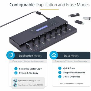 StarTech.com Flashspeicher-Duplikator - Schwarz